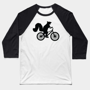 Funny Squirrel on a Bike Graphic - For Squirrel Lovers Baseball T-Shirt